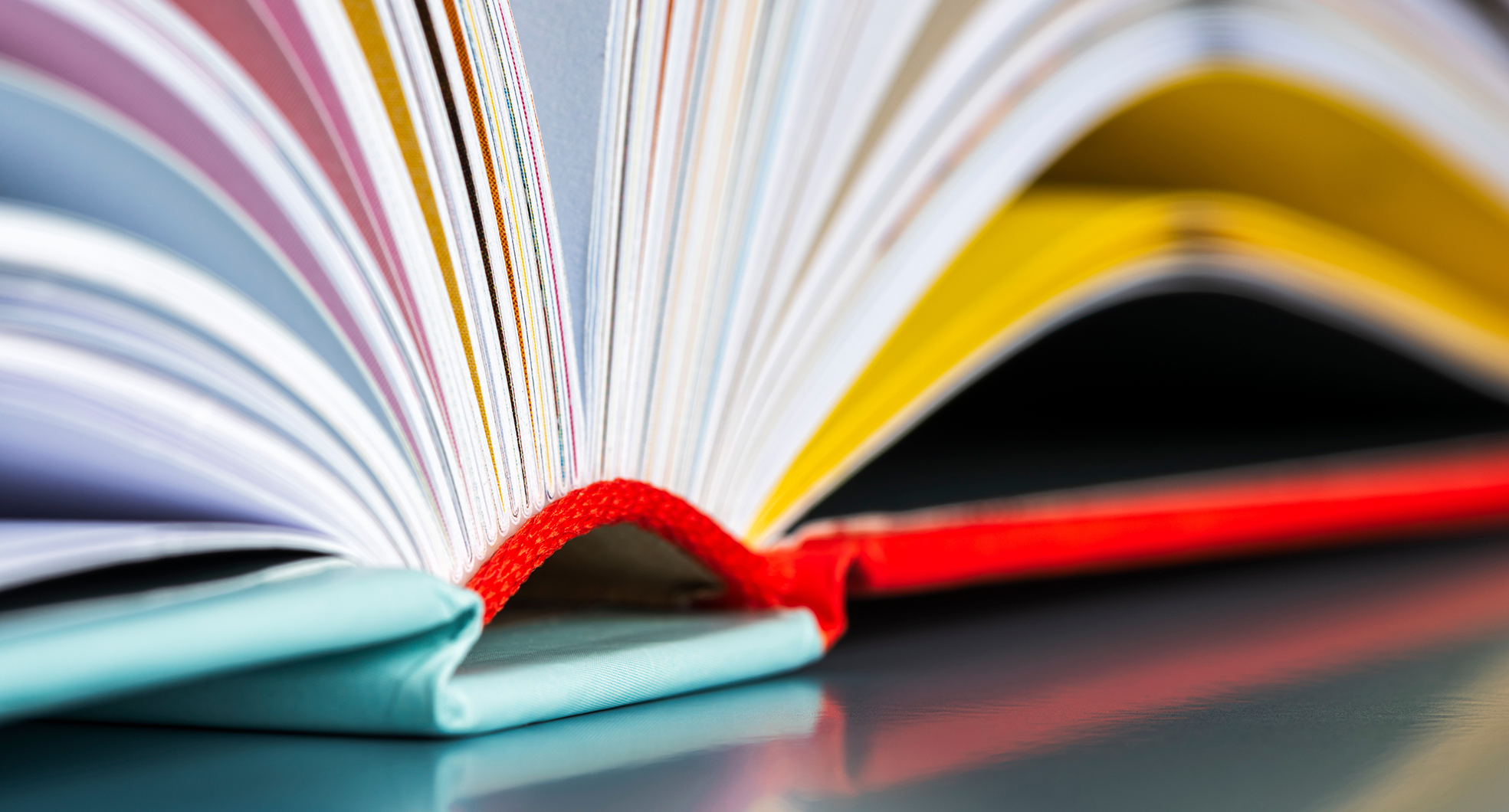 Opened,Hard,Cover,Book,Pages,With,Toned,Color,Background,,Close-